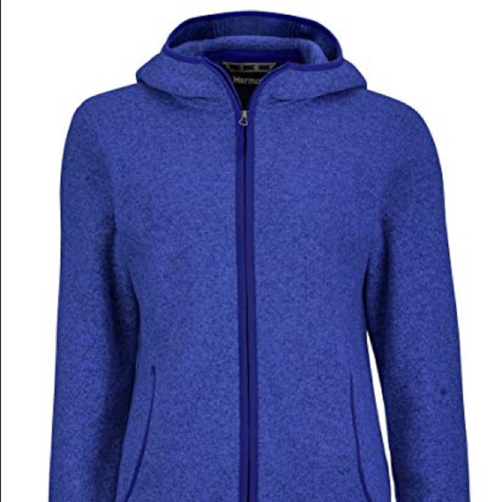 Marmot fleece in space dye ultraviolet!